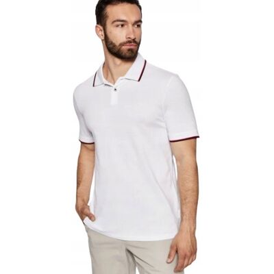 Giorgio Armani EXCHANGE BIAŁA KOSZULKA POLO Z CIEMNOCZERWONYM LAMÓWKIEM L J7A Giorgio Armani EXCHANGE BIAŁA KOSZULKA POLO Z CIEMNOCZERWONYM LAMÓWKIEM L J7A