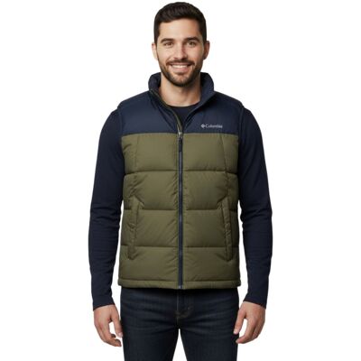 Bezrękawnik męski Columbia Pike Lake khaki kamizelka-L Bezrękawnik męski Columbia Pike Lake khaki kamizelka-L