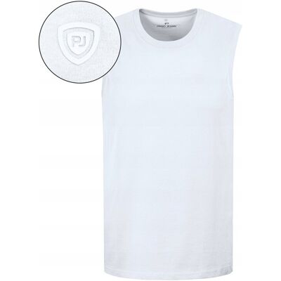 BEZRĘKAWNIK Męski Koszulka T-shirt BIAŁY Bawełna BRAVE 3XL Pako Jeans BEZRĘKAWNIK Męski Koszulka T-shirt BIAŁY Bawełna BRAVE 3XL Pako Jeans
