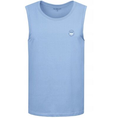 BEZRĘKAWNIK Męski Koszulka T-shirt BŁĘKITNY Bawełna SAND L Pako Jeans BEZRĘKAWNIK Męski Koszulka T-shirt BŁĘKITNY Bawełna SAND L Pako Jeans