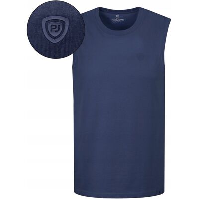 BEZRĘKAWNIK Męski Koszulka T-shirt GRANATOWY Bawełna BRAVE 2XL Pako Jeans BEZRĘKAWNIK Męski Koszulka T-shirt GRANATOWY Bawełna BRAVE 2XL Pako Jeans