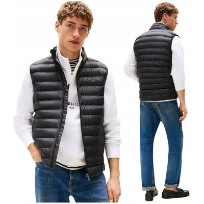 Bezrękawnik męski Tommy Hilfiger czarny kamizelka rozm. XL Bezrękawnik męski Tommy Hilfiger czarny kamizelka rozm. XL