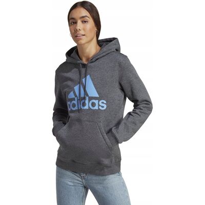 Bluza adidas Big Logo FL R HD IC9845 szary S Bluza adidas Big Logo FL R HD IC9845 szary S