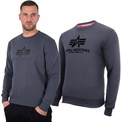 Bluza Alpha Industries Basic 178302 412 Grafitowa S Bluza Alpha Industries Basic 178302 412 Grafitowa S