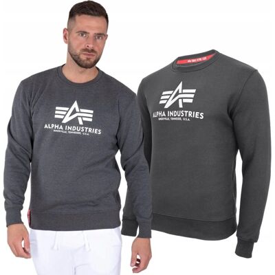Bluza Alpha Industries Basic 178302 597 Grafitowa S Bluza Alpha Industries Basic 178302 597 Grafitowa S
