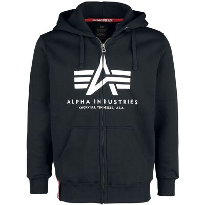 Inny producent Bluza Alpha Industries Basic Zip Black, Rozpinana Z Kapturem-M Inny producent Bluza Alpha Industries Basic Zip Black, Rozpinana Z Kapturem-M