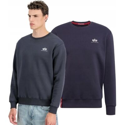Bluza Alpha Industries Small Logo Basic 188307 02 - Navy S [Bluza Alpha Bluza Alpha Industries Small Logo Basic 188307 02 - Navy S [Bluza Alpha