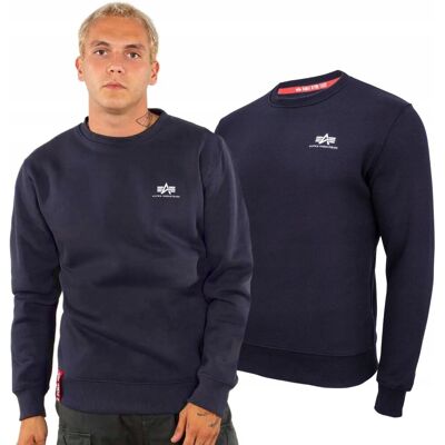 Bluza Alpha Industries Small Logo Basic 188307 07 Granatowa XL Bluza Alpha Industries Small Logo Basic 188307 07 Granatowa XL