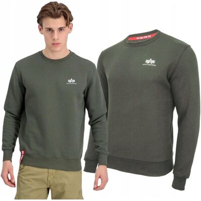 Bluza Alpha Industries Small Logo Basic 188307 142 Oliwkowa 3XL Bluza Alpha Industries Small Logo Basic 188307 142 Oliwkowa 3XL