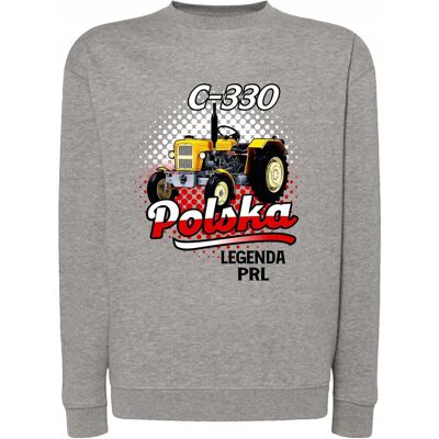 Inny producent Bluza bez kaptura męska z nadrukiem C-330 ŻÓŁTY TRAKTOR legenda PRL XXL Inny producent Bluza bez kaptura męska z nadrukiem C-330 ŻÓŁTY TRAKTOR legenda PRL XXL