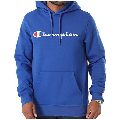 Bluza Champion Z Kapturem 220253-Bs008 Niebieska Bawełniana Xxl Bluza Champion Z Kapturem 220253-Bs008 Niebieska Bawełniana Xxl