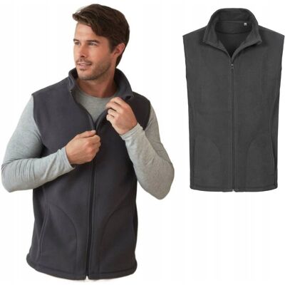 Bluza Kamizelka Bezrękawnik Miękki POLAR STEDMAN 5010 SZARY GRAFIT XXL Bluza Kamizelka Bezrękawnik Miękki POLAR STEDMAN 5010 SZARY GRAFIT XXL