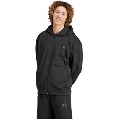 Bluza męska adidas All Szn Fleece Full-Zip Hoodie czarna IX1249 L Bluza męska adidas All Szn Fleece Full-Zip Hoodie czarna IX1249 L