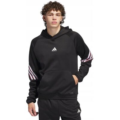 Bluza męska adidas Basketball Crazy Warm Hoody czarna JN2491 XS Bluza męska adidas Basketball Crazy Warm Hoody czarna JN2491 XS