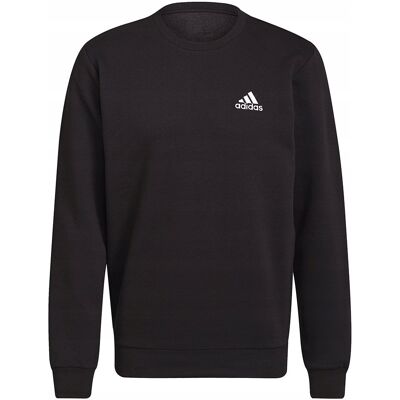 Bluza męska adidas Essentials Fleece Sweatshirt czarna GV5295 S Bluza męska adidas Essentials Fleece Sweatshirt czarna GV5295 S