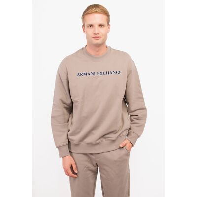 Giorgio Armani Bluza męska Armani Exchange 6DZMBA ZJADZ brązowy - XXL Giorgio Armani Bluza męska Armani Exchange 6DZMBA ZJADZ brązowy - XXL