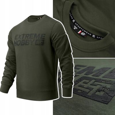 Bluza Męska Bez Kaptura Extreme Hobby Block Khaki R. Xxl Bluza Męska Bez Kaptura Extreme Hobby Block Khaki R. Xxl