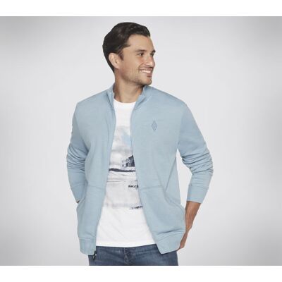 Bluza męska bez kaptura SKECHERS HOODLESS HOODIE niebieska L Bluza męska bez kaptura SKECHERS HOODLESS HOODIE niebieska L