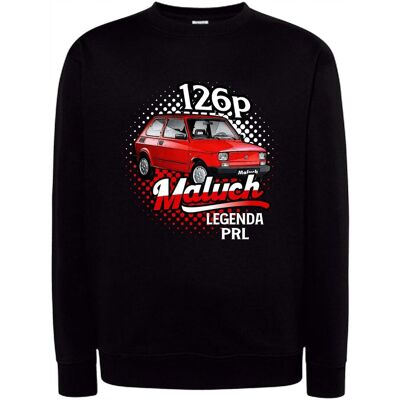 Inny producent Bluza męska bez kaptura z nadrukiem CZERWONY MALUCH 126P legenda PRL XL Inny producent Bluza męska bez kaptura z nadrukiem CZERWONY MALUCH 126P legenda PRL XL