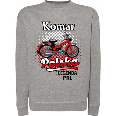 Inny producent Bluza męska bez kaptura z nadrukiem KOMAR ROMET legenda PRL motorynka XL Inny producent Bluza męska bez kaptura z nadrukiem KOMAR ROMET legenda PRL motorynka XL