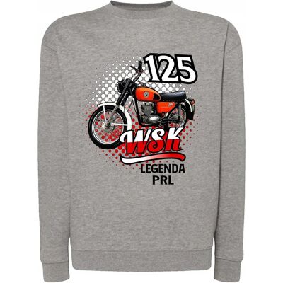 Inny producent Bluza męska bez kaptura z nadrukiem WSK 125 MOTOR MOTOCYKL legenda PRL XXL Inny producent Bluza męska bez kaptura z nadrukiem WSK 125 MOTOR MOTOCYKL legenda PRL XXL