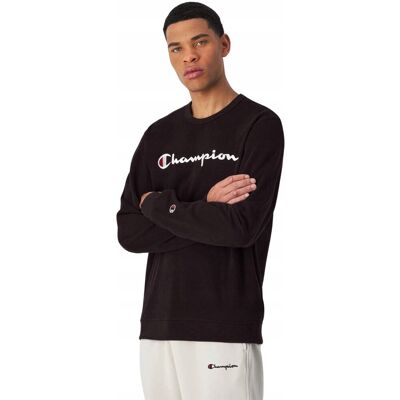Bluza Męska Champion Crewneck Sweatshirt Czarna 220727 Kk001 Xl Bluza Męska Champion Crewneck Sweatshirt Czarna 220727 Kk001 Xl