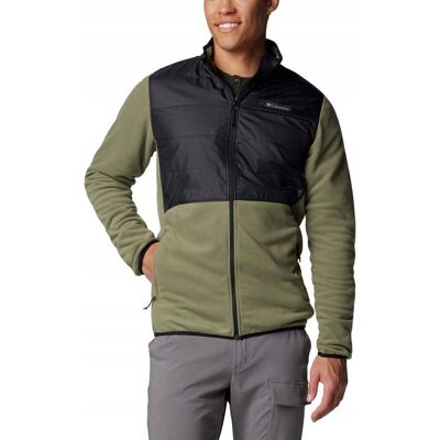 Bluza męska Columbia Basin Butte Fleece Full Zip - Stone Green Black L Bluza męska Columbia Basin Butte Fleece Full Zip - Stone Green Black L