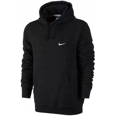 Bluza męska Nike Club Hoody Swoosh czarnaz kapturem 826433-010r. r. S Bluza męska Nike Club Hoody Swoosh czarnaz kapturem 826433-010r. r. S