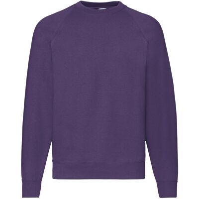 Bluza męska Raglan Sweat Fruit of the Loom - Fioletowy XXL Bluza męska Raglan Sweat Fruit of the Loom - Fioletowy XXL