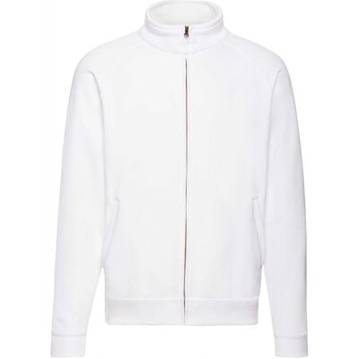 FRUIT OF THE LOOM Bluza Męska Rozpinana Sweat Jacket Biały R. M FRUIT OF THE LOOM Bluza Męska Rozpinana Sweat Jacket Biały R. M