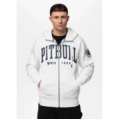 inna (Inny) Bluza męska rozpinana z kapturem Pit Bull Norton off white biała XXXL inna (Inny) Bluza męska rozpinana z kapturem Pit Bull Norton off white biała XXXL
