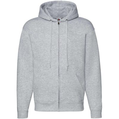 Bluza Męska Rozpinana Z Kapturem Premium Fruit Of The Loom - Heather Grey L Bluza Męska Rozpinana Z Kapturem Premium Fruit Of The Loom - Heather Grey L