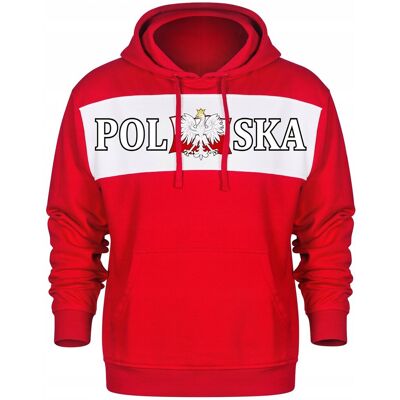 inna (Inny) Bluza Meska Z Kapturem Kangurka Z Nadrukiem Polska Flaga Dla Kibica 3Xl inna (Inny) Bluza Meska Z Kapturem Kangurka Z Nadrukiem Polska Flaga Dla Kibica 3Xl