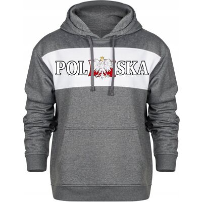 inna (Inny) Bluza Meska Z Kapturem Kangurka Z Nadrukiem Polska Flaga Dla Kibica Xs inna (Inny) Bluza Meska Z Kapturem Kangurka Z Nadrukiem Polska Flaga Dla Kibica Xs