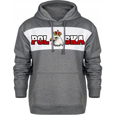 inna (Inny) Bluza Meska Z Kapturem Kangurka Z Nadrukiem Polska Korona Dla Kibica 3Xl inna (Inny) Bluza Meska Z Kapturem Kangurka Z Nadrukiem Polska Korona Dla Kibica 3Xl