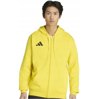 Bluza męska z kapturem rozpinana Adidas Entrada 26 bawełna żółta r.M Bluza męska z kapturem rozpinana Adidas Entrada 26 bawełna żółta r.M