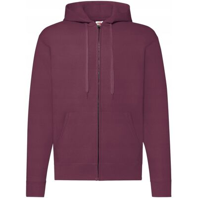 FRUIT OF THE LOOM Bluza Męska Z Kapturem Rozpinana Burgundowy R. M FRUIT OF THE LOOM Bluza Męska Z Kapturem Rozpinana Burgundowy R. M