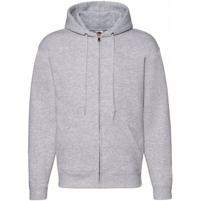 FRUIT OF THE LOOM Bluza Męska Z Kapturem Rozpinana Heather Grey R. L FRUIT OF THE LOOM Bluza Męska Z Kapturem Rozpinana Heather Grey R. L