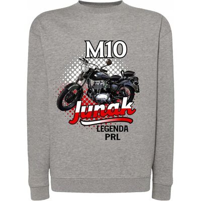 Inny producent Bluza męska z nadrukiem JUNAK M10 PRL kultowe motocykle PRL M Inny producent Bluza męska z nadrukiem JUNAK M10 PRL kultowe motocykle PRL M