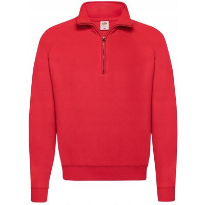 FRUIT OF THE LOOM Bluza Męska Zip Neck Sweat Czerwony R. 2xl FRUIT OF THE LOOM Bluza Męska Zip Neck Sweat Czerwony R. 2xl
