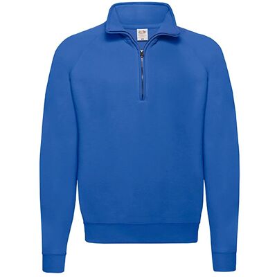 FRUIT OF THE LOOM Bluza Męska Zip Neck Sweat Royal Blue R. M FRUIT OF THE LOOM Bluza Męska Zip Neck Sweat Royal Blue R. M