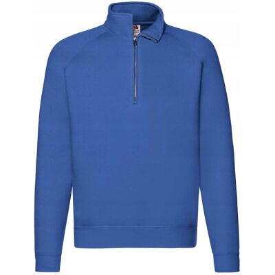 FRUIT OF THE LOOM Bluza Męska Zip Neck Sweat Royal Blue R. S FRUIT OF THE LOOM Bluza Męska Zip Neck Sweat Royal Blue R. S