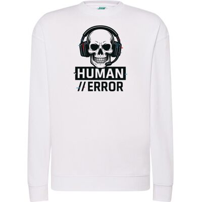 DEYORA Bluza UNI - Human Error - 2XL - biała DEYORA Bluza UNI - Human Error - 2XL - biała