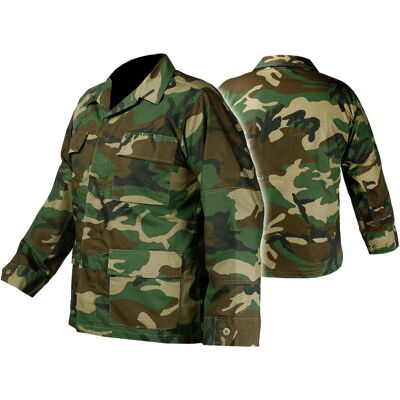 Mil-Tec Bluza Wojskowa Kurtka Taktyczna Bdu Teesar Bawełna Rip-Stop Woodland S Mil-Tec Bluza Wojskowa Kurtka Taktyczna Bdu Teesar Bawełna Rip-Stop Woodland S