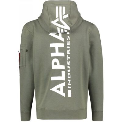 Bluza z kapturem Alpha Industries Back Print 178318 142 Ciemnooliwkowa 3XL Bluza z kapturem Alpha Industries Back Print 178318 142 Ciemnooliwkowa 3XL