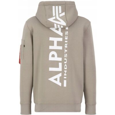 Bluza z kapturem Alpha Industries Back Print 178318 679 Vintage Sand XXL Bluza z kapturem Alpha Industries Back Print 178318 679 Vintage Sand XXL