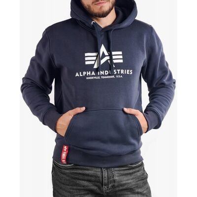 Bluza z kapturem Alpha Industries Basic 178312 02 Granatowa M Bluza z kapturem Alpha Industries Basic 178312 02 Granatowa M