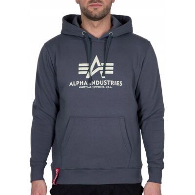 Bluza z kapturem Alpha Industries Basic 178312 136 Grafitowa 3XL Bluza z kapturem Alpha Industries Basic 178312 136 Grafitowa 3XL