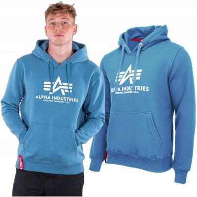 Bluza z kapturem Alpha Industries Basic 178312 538 Niebieska M Bluza z kapturem Alpha Industries Basic 178312 538 Niebieska M