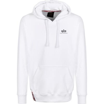 Bluza z kapturem Alpha Industries Small Logo Basic 196318 09 Biała XXL Bluza z kapturem Alpha Industries Small Logo Basic 196318 09 Biała XXL